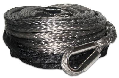 Bulldog Winch - Bulldog Synthetic Rope 9.5mm x 75ft w/10ft Abrasion Sleeve