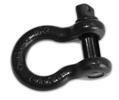 Bulldog Winch - Bulldog 3/4" Shackle 9.5k Working Load Limit black powder coat