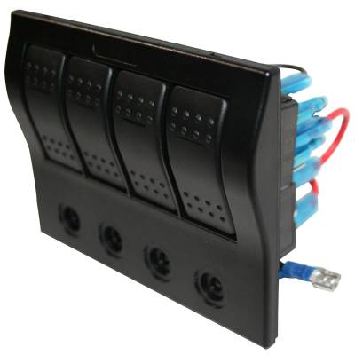Bulldog Winch - 4-Switch Panel w/Lighted Breakers