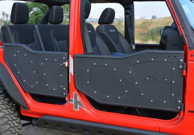 DV8 Offroad - DV8 Plated Rock Doors for 2007-2017 Jeep JK 4 Door (Set of 4)