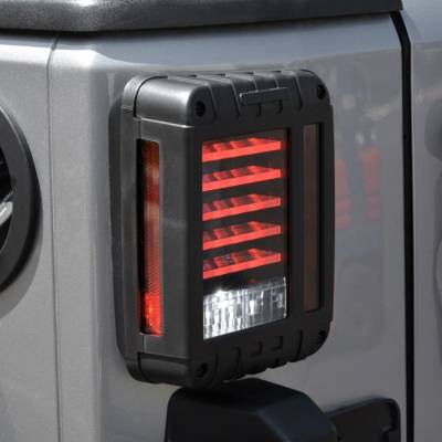 DV8 Offroad - Horizontal LED Tail Light For Jeep Wrangler JK 2007-2017