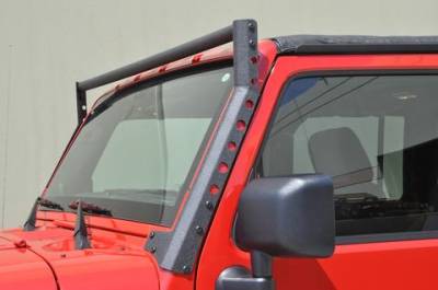 DV8 Offroad - Black Steel Light Bar 01 for 2007-2017 Jeep Wranglers