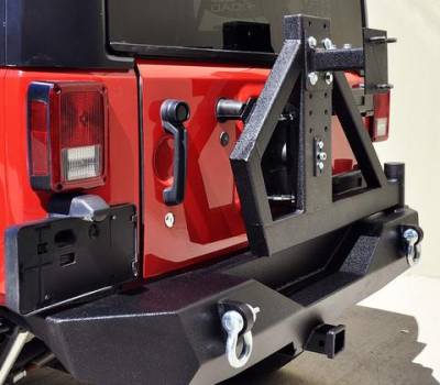 DV8 Offroad - Single Action Rear Bumper and Tire Carrier w/ Bearing