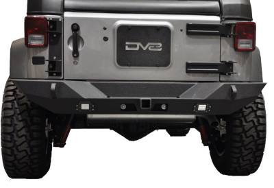 DV8 Offroad - Full Length Rear Bumper 10 for 07-17 JK w/ Lights (Works w/ TC-6)