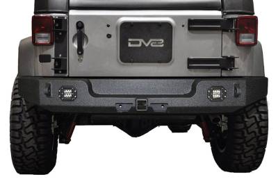 DV8 Offroad - Full Length Rear Bumper 11 for 07-17 JK w/ Light Holes
