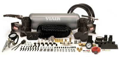 Viair Compressors - Viair Complete On-Board Air System Dual BLACK 400C + 2 Gallon Tank