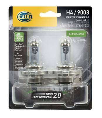 Hella - Hella 2.0 -  9003 Extreme White 60/55 Watt Bulb Pair -  90032.0TB