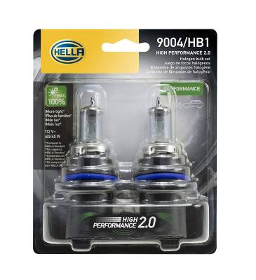 Hella - Hella 2.0 -  9004 Extreme White 65/45 Watt Bulb Pair -  90042.0TB