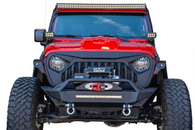 DV8 Offroad - Angry Eyes Grill Black For Jeep Wrangler JL 2018+