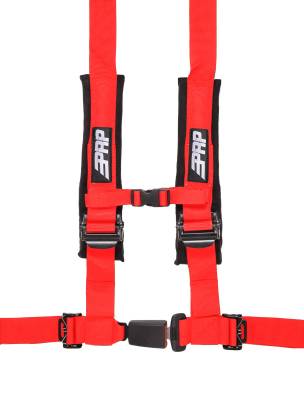 PRP Safety - PRP 4.2 Harness Safety Belt - Red 2", 4 Point Assembly