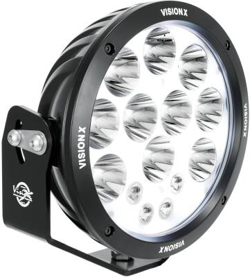 Vision X Lighting - VISION X SINGLE 6.7" CANNON ADVENTURE HALO 8 LED LIGHT MIXED BEAM