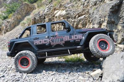 Rock Slide Engineering - Rock Slide Next Gen Step Sliders - Jeep Wrangler JL 4 Door 2018 to Current