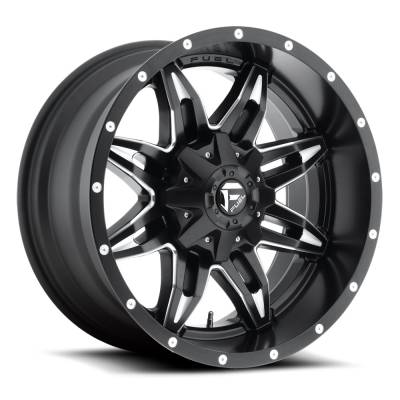 Fuel Wheel - 15 x 7  FUEL UTV LETHAL MATTE BLACK MILLED - 4X156 - 4.51 BS