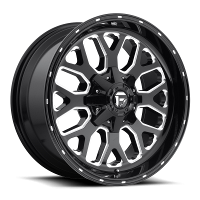 Fuel Wheel - 22 x 10  FUEL 1PC TITAN GLOSS BLACK MILLED - 6X135/5.5 - 4.79 BS