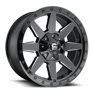 Fuel Wheel - 20 x 9  FUEL 1PC WILDCAT GLOSS BLACK MILLED - 8X6.5 - 5.04 BS