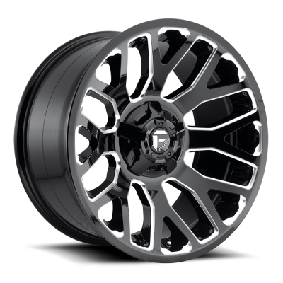 Fuel Wheel - 20 x 9  FUEL 1PC WARRIOR GLOSS BLACK MILLED - 8X180 - 5.79 BS