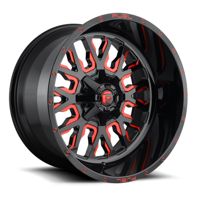Fuel Wheel - 20 x 9  FUEL 1PC STROKE GLOSS BLACK RED TINTED CLEAR - 6X135/5.5 - 5.79 BS