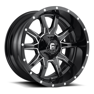 Fuel Wheel - 20 x 9  FUEL 1PC VANDAL GLOSS BLACK MILLED - 5X4.5/5.0 - 5.04 BS