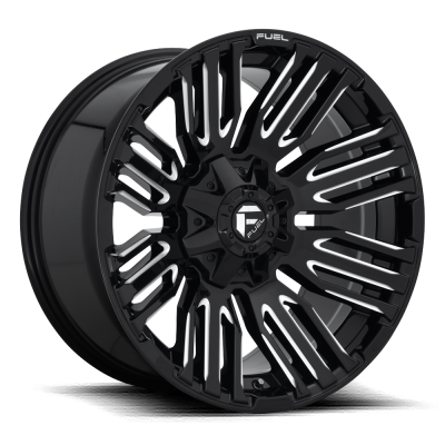 Fuel Wheel - 20 x 9  FUEL 1PC SCHISM GLOSS BLACK MILLED - 5X4.5/5.0 - 5.04 BS