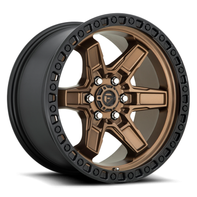 Fuel Wheel - 18 x 9  FUEL 1PC KICKER MATTE BRONZE BLACK BEAD RING - 6X135 - 5.04 BS