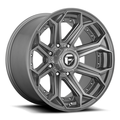 Fuel Wheel - 20 x 10  FUEL 1PC SIEGE BRUSHED GUN METAL TINTED CLEAR - 8X170 - 4.79 BS