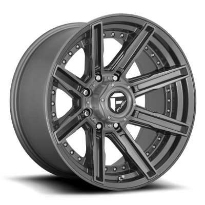 Fuel Wheel - 20 x 10  FUEL 1PC ROGUE PLATINUM BRUSHED GUN METAL TINTED CLEAR - 5X5.0 - 4.79 BS