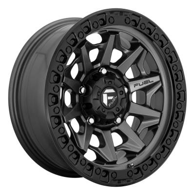 Fuel Wheel - 18 x 9  FUEL 1PC COVERT MATTE GUN METAL BLACK BEAD RING - 5X5.0 - 5.04 BS
