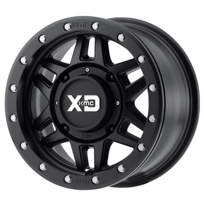 XD SERIES WHEELS - 14 x 7 XD ATV MACHETE SATIN BLACK - 4X115 - 5.38" BS