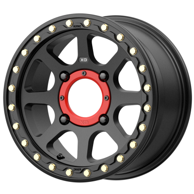 XD SERIES WHEELS - 14 x 10 XD ATV ADDICT 2 BEADLOCK SATIN BLACK - 4X110 - 5.5" BS