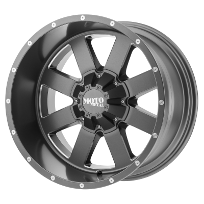 MOTO METAL - 20 x 9 MM MO962 SATIN GRAY MILLED - 5X5.5/150