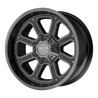 MOTO METAL - 20 x 9 MM SHIFT MATTE GRAY W/ G-BLK INSERTS - 6X120/5.5