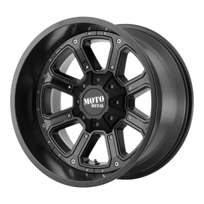 MOTO METAL - 20 x 9 MM SHIFT MATTE BLACK W/ G-BLK INSERTS - 6X120/5.5