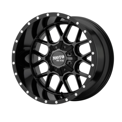 MOTO METAL - 20 x 9 MM SIEGE GLOSS BLACK - 5X5.0/5.5