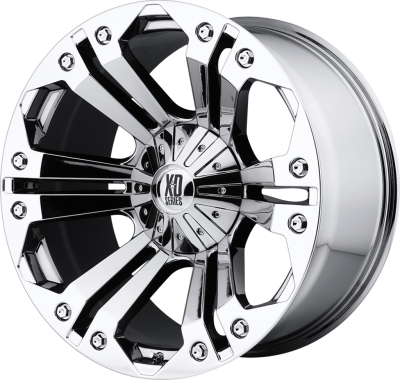 XD SERIES WHEELS - 24 x 10 XD  MONSTER CHROME - 6X135/5.5 - 6.48" BS