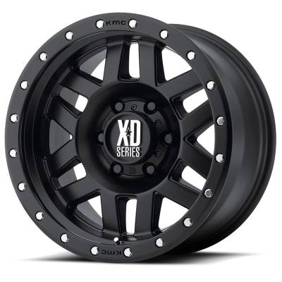 XD SERIES WHEELS - 18 x 8.5 XD  MACHETE SATIN BLACK - 5X120 - 6.09" BS
