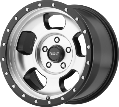 American Racing - 18 x 9 AR969 ANSEN OFFROAD Satin Black Machined 5X5.0 - 5" BS
