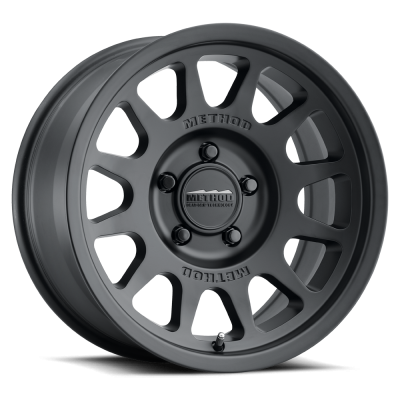Method Racing Wheels - 17x8.5 Method MR703 Bead Grip - 5x5  4.75"BS - MATTE BLACK