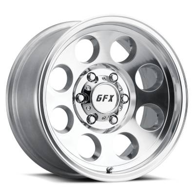 Desert Rattler Wheels - 18x9 DR Tracker III  Polished 5x5.0  -  5.5" BS