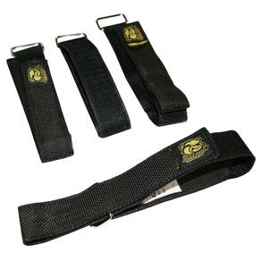 Bulldog Winch - Bulldog Storage Cinch Straps 4 Pcs Black