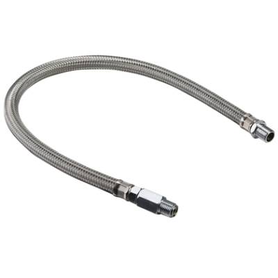 Bulldog Winch - Leader Hose With Check Valve 1/4 Inch  X 20 Inch Stainless Braided