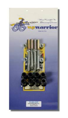 Warrior Products - GREASABLE BOLT AND BUSHING KIT, 84-95, SAMURAI, FRT, RR