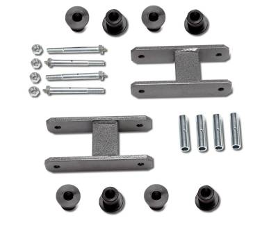 Warrior Products - 2.5" GREASABLE LIFT SHACKLES, FRONT, REAR, 55-75 CJ5, GREY