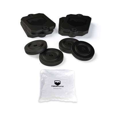 Tera-Flex Suspension - TeraFlex  JL: 0.5” Bump Stop Strike Pad Shim Kit – Front & Rear