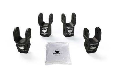 Tera-Flex Suspension - TeraFlex  JL: 2” Shock Extension Bracket Kit – Front & Rear (2-2.5” Lift)