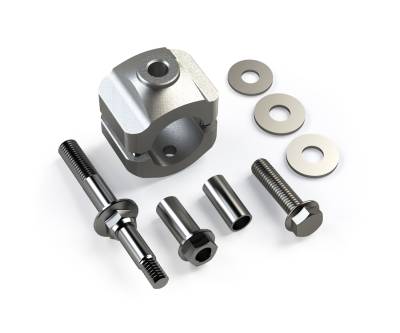 Tera-Flex Suspension - TeraFlex  JK: Steering Stabilizer Relocation Mount Bracket Kit – Stock Tie Rod