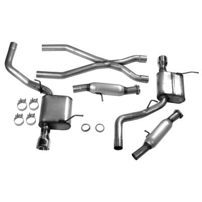 Dynomax - Dynomax 39521 Ultra Flo Welded Dual Cat-Back System