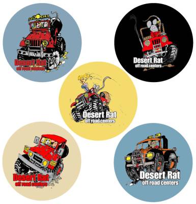 Desert Rat Logo Items - Desert Rat Drink Coasters - Set of 5