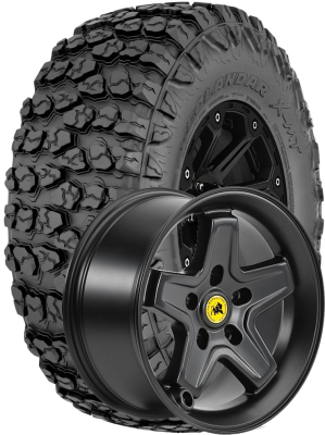 Yokohama Tire - 40x13.50R17LT Geolandar X-MT on 17x8.5  AEV Pintler Black