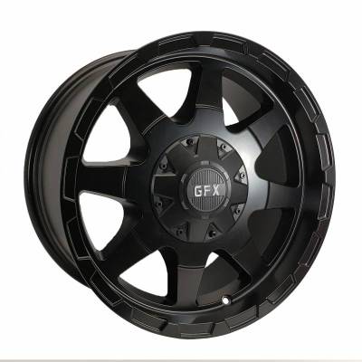 Desert Rattler Aluminum - 17X9 Desert Rattler Moab TR-12 Black 8-6.5