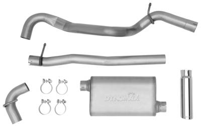 Dynomax - Dynomax 39515 Ultra Flo Cat-Back Exhaust System - Jeep Wrangler JK 2 Door 2012-2018